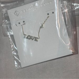 Kendra Scott Gold Necklace “ LOVE “ NWT - Valentines